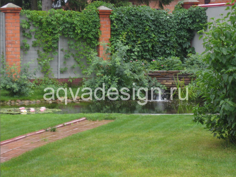 Создание водоема и озеленение участка